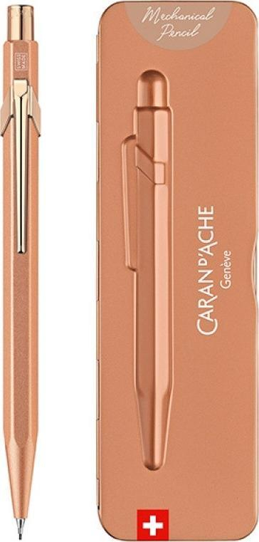 Механичка пенкало Caran d’Ache 844 Brut Rose, графит 0.7 mm HB, розе голд боја