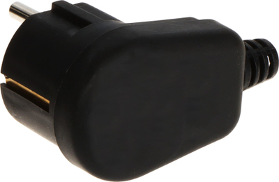 Prizë këndore Elektro-Plast Angular Plug 3390-02/EPN, 250 V, 16 A, e zezë