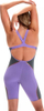 Kostum gare noti Speedo LZR Intent Openback Kneeskin, kompresion i lartë, për gra, vjollcë me jeshile