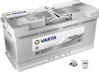 Bateri startuese Varta Silver Dynamic AGM 605901095J382, 105Ah, 950A, 12V