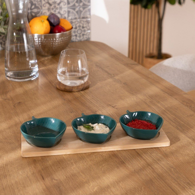 Set për meze Vanora Yucatan, 4 copë, 32cm, bezhë