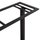 Bazë tavoline bari HM480, metal, 80x40x108 cm, e zezë