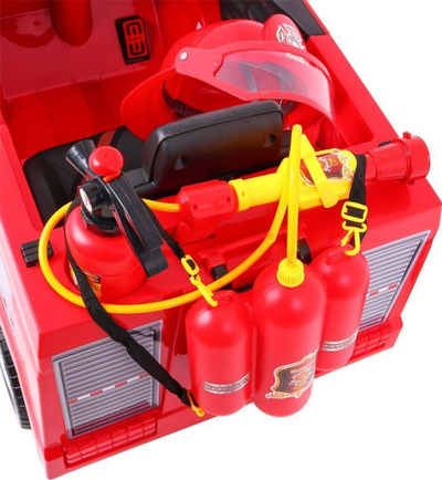 Makine elektrike për fëmijë Ramiz Fire Truck Evo, 12V, njëvendëshe, e kuqe
