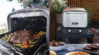 Furrë pice Ninja Woodfire Pro OO101EU, 2400W, elektrike, e kuqe