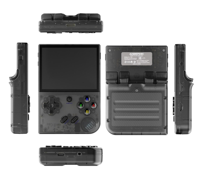 Konzolë lojërash ANBERNIC RG35XX Plus, 3.5", 64GB 5000 lojëra, transparent i zi