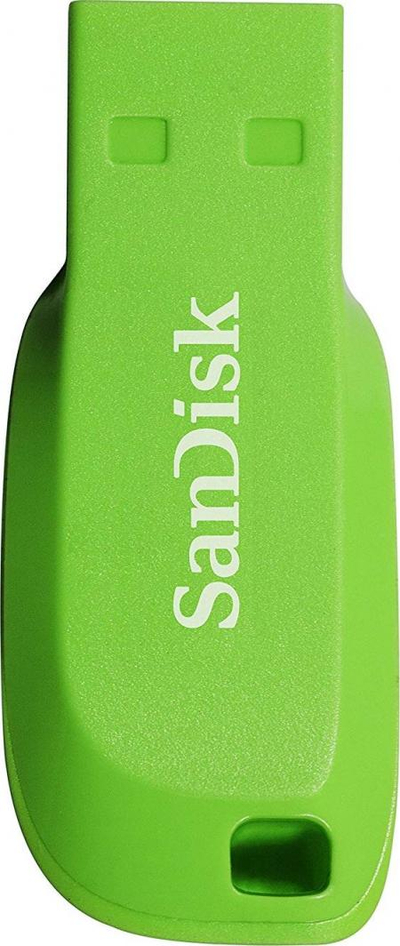 USB SanDisk Cruzer Blade, 16GB, USB 2.0, црна со црвена