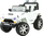 Makina elektrike për kalamaj Szomik Buggy 4x4, me pult, Bluetooth, e bardhë