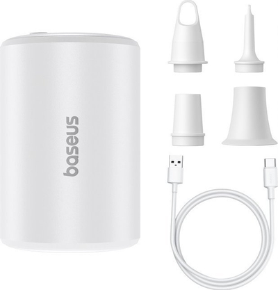 Pompë ajri portative Baseus PocketGo Pro, elektrike, USB C, e bardhë