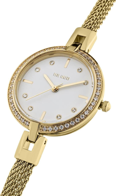 Orë dore Paul Lorens PL10665B-3D1, nuk i trembet ujit 30m, e artë