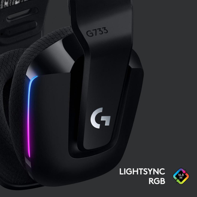 Kufje GLogitech G733 Lightspeed (981-000864), të zeza