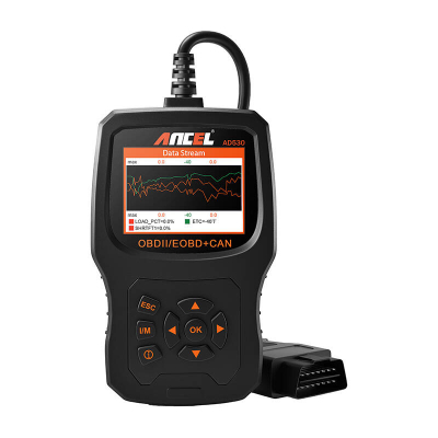 Skaner diagnostik OBD2 Ancel AD530, ekran me ngjyra, për OBDII EOBD CAN, i zi