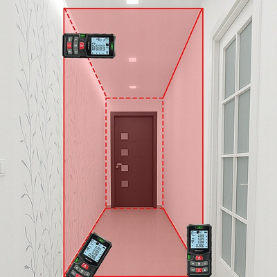 Dalmier lazerik Qoltec Digital, LCD me ndriçim, 120 m, i zi