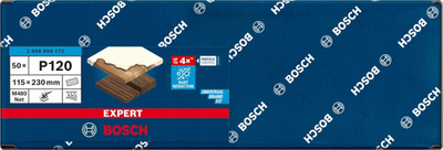 Letra gërryese Bosch Expert M480, 115 x 230 mm, granullë 120, set me 50 copë