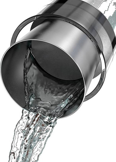 Karafë uji Emsa Flow Slim, 1L, xham, inox, transparente