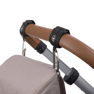 Grepa karroce Lässig Casual, me karabiner, set 2 copë, të zinj