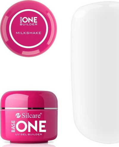 Xhel ndërtues për thonj Silcare Base One Milkshake, UV Gel, 30g, ngjyrë qumështi
