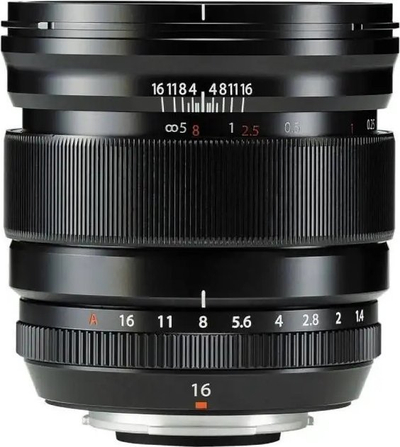Objektiv Fujifilm XF 16mm F1.4 R WR, X-Mount, ngjyrë e zezë