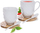 Set filxhanësh me pjatë Orion BAMBU, 0.37L, 2 copë, të bardhë