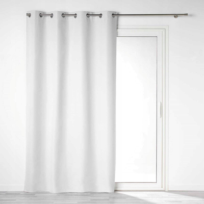Perde dhome ndenjeje Douceur d'intérieur OBSCURE BLACKOUT, mikrofibër, 140 x 260 cm, e bardhë