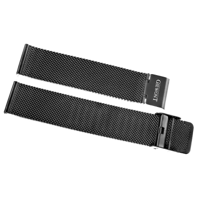 Rrip për smartwatch Giewont GW330 GWB3, metal mesh 20mm, i zi