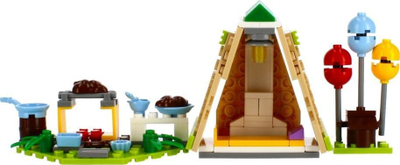 Lodra konstruktore ALLEBLOX Camping, 251 copë, 34x27x6 cm, shumëngjyrëshe