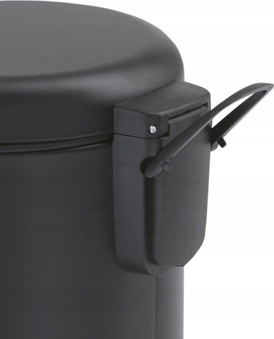 Kosh mbeturinash Gedy Potty Softclose, 3L, çelik inox, e zezë mat