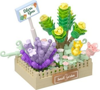 Set ndërtimi Koco Flower Series Bloom Boutique Bless You Lavender, mini blloqe, dekor livando
