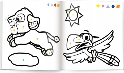 Liber vizatimi Disney Toddler Color According to the Code, aktivitete me ngjyrosje, për kalamaj