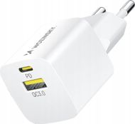 Karikues rrjeti Wozinsky WWCEAC, GaN 33W, USB A USB C, i bardhë