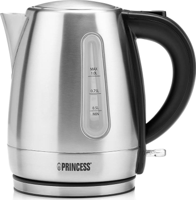 Çajnik elektrik Princess 236023, 1L, 2200W, inox i zi