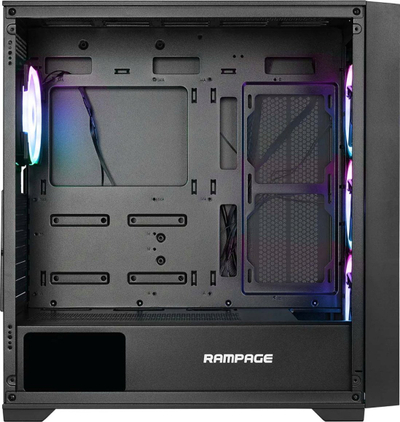 Kuti PC Rampage Prime Mesh, mid tower, 4x ventilatorë ARGB, xham i temperum