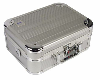 Алуминиумска кутија Dörr Silver 20 Briefcase, обликувачка пена, комбинациска брава, сребрена