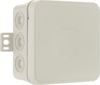 Kuti elektrike hermetike sipërfaqësore ViPlast, 85x85x41mm, IP54, gri