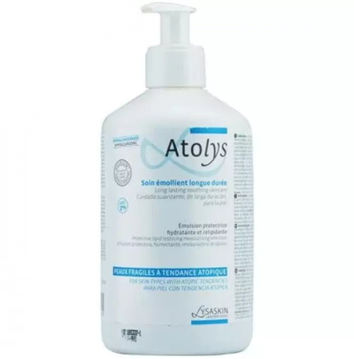 Emulsion trupi ACM Atolys, për lëkurë atopike, 500 ml, i bardhë