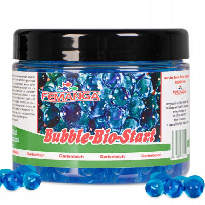 Кондиционер за вода Femanga Bubble Bio Start, за градинарско езерце, гел гранули, 500 ml