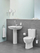 WC paketë në dysheme Grohe Bau Ceramic 39496000, rimless, SoftClose, e bardhë