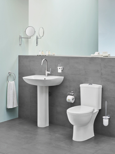 WC paketë në dysheme Grohe Bau Ceramic 39496000, rimless, SoftClose, e bardhë