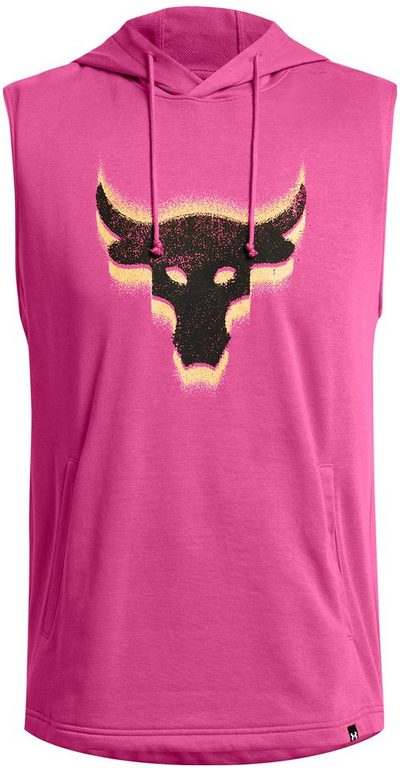 Маица без ракави со капуч Under Armour, спортска, розова