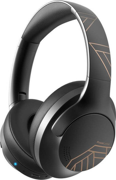 Kufje wireless PowerLocus P3, Bluetooth 5.3, me mikrofon, të zeza me të arta