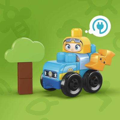 Lodër me kubikë Mega Bloks Green Town Eco House, 92 copa, 1+ vjeç, me ngjyra nga të gjitha
