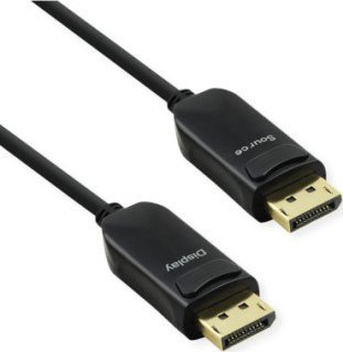 Kabllo DisplayPort Value V1.4 AOC, 20m, 8K, e zezë