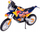 Maket motor KTM 450 Rally Dakar 2019 BBurago, metal, portokalli