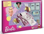 Set stampash kreative Multiprint Barbie, makinë ngjitëse, 12 markera, shumëngjyrësh