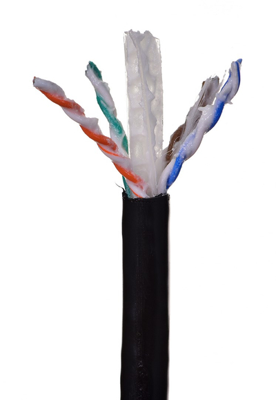 Kabllo rrjeti Alantec KIU6OUTZ305, Cat6 U UTP, 305m, e zezë