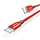 Kabllo Baseus, USB / Lightning, 1.8 m, e kuqe