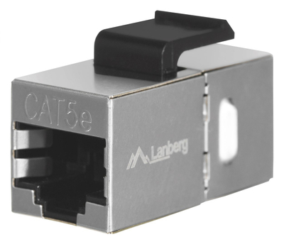 Lidhës keystone Lanberg KSF5-3000, RJ45 në RJ45, FTP Cat.5e, metalik