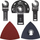 Set aksesorësh multifunksional Einhell Kwb, 17 pjesë, për dru plastikë metal