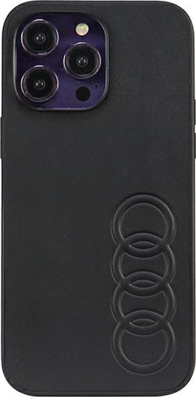 Futlle telefoni Audi Synthetic Leather, për iPhone 14 Pro Max 6.7", hardcase, e zezë
