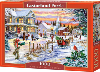 Puzzle Castorland Christmas Tree Is Coming, 1000 pjesë, shumëngjyrëshe