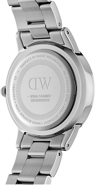 Orë për meshkuj Daniel Wellington, e argjendtë